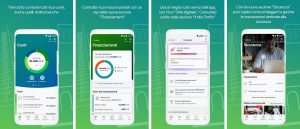 Schermate dell'app per Android Intesa Sanpaolo Mobile