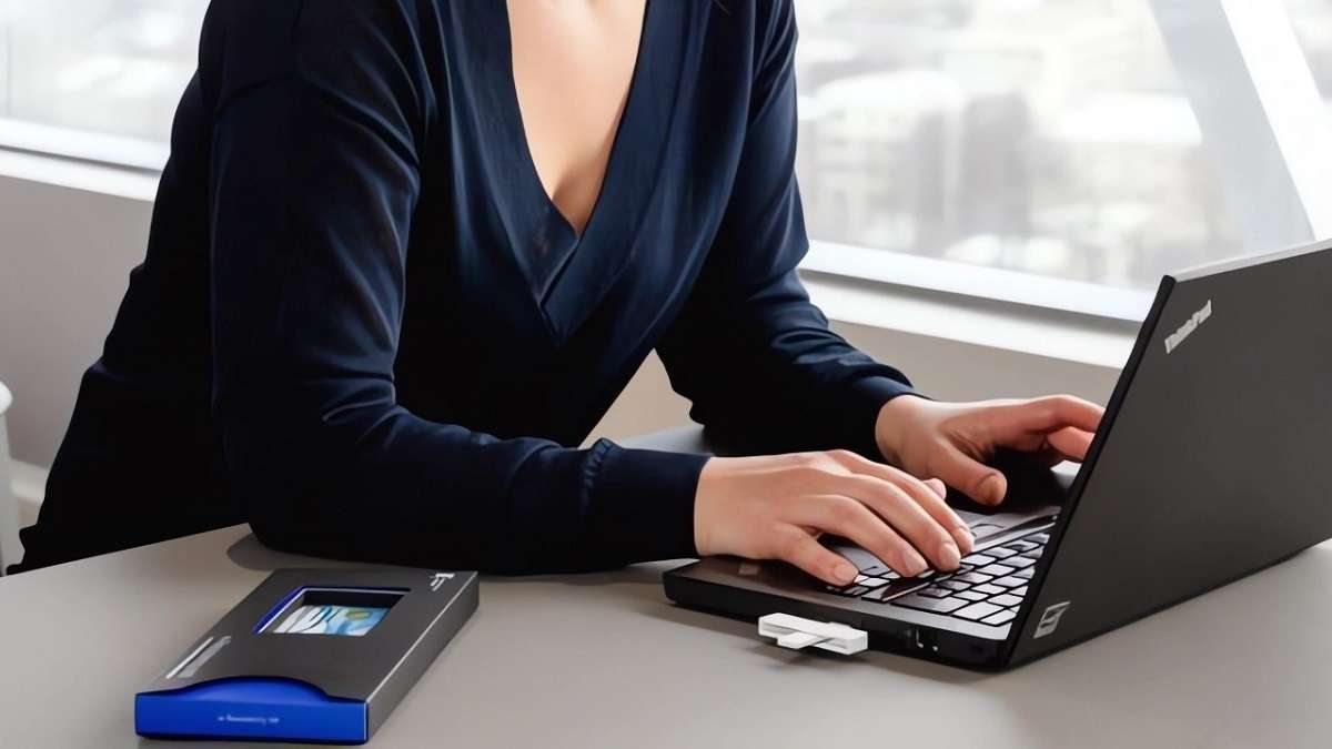 Una e-residente usa i servizi digitali dell'Estonia