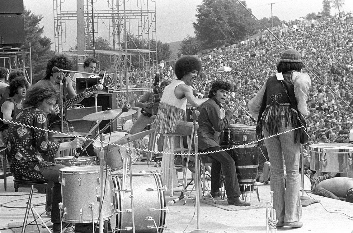 Michael Shrieve suona la sua Ludwig con i Santana a Woodstock