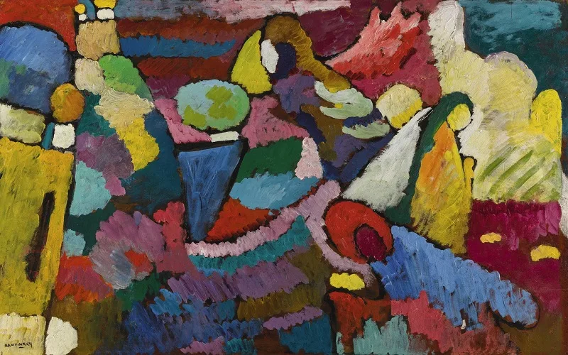 Improvisation auf mahagoni di Vasilij Kandinsky