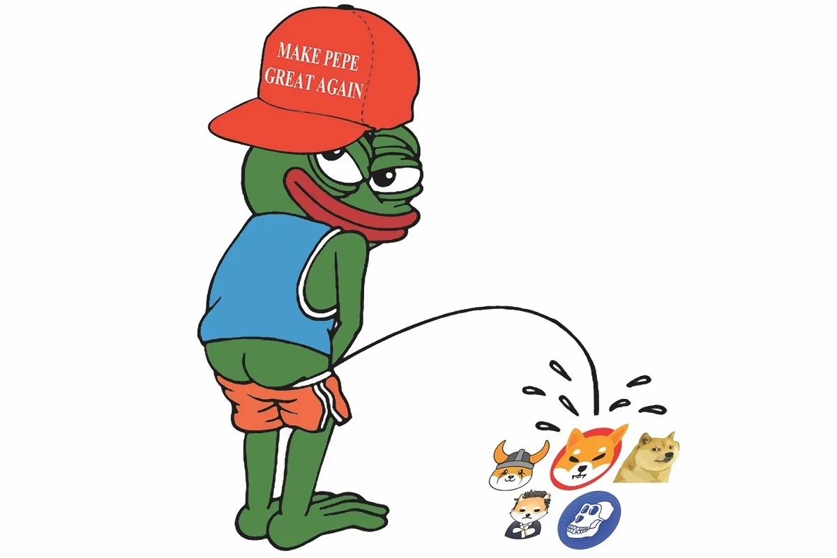 Pepe the Frog fa pipì sulle altre meme coin