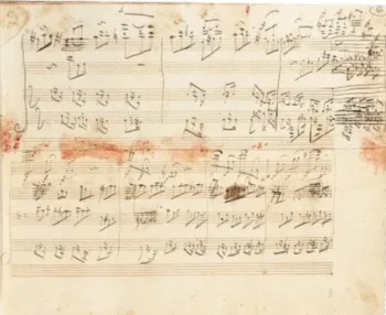 Il manoscritto della Gro&szlig;e Fuge (foto: Sotheby's)