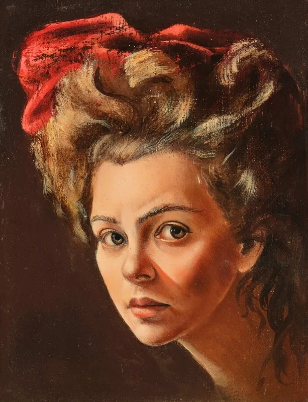 Autoportrait au turban rouge di Leonor Fini