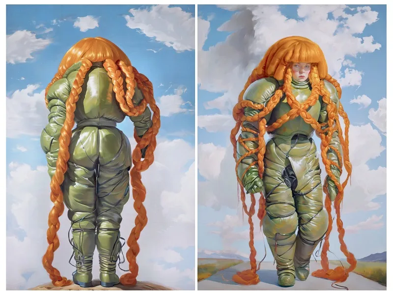 Embedding Study 1 & 2 della serie xhairymutantx di Holly Herndon e Mat Dryhurst