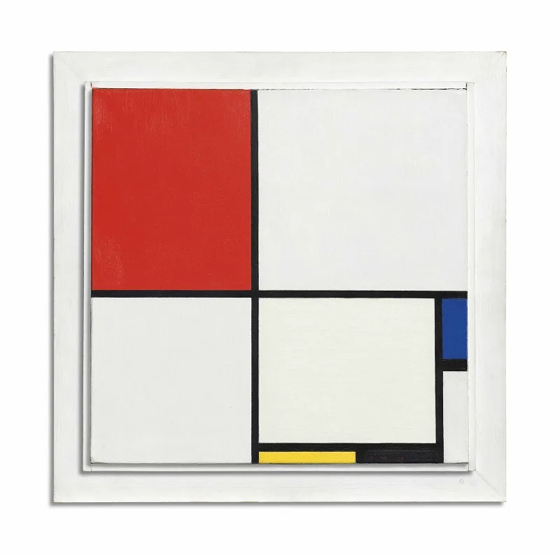 Composition No. III, with Red, Blue, Yellow, and Black di Piet Mondrian