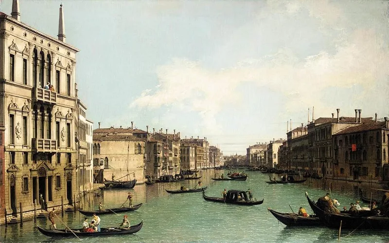 Canal Grande da Palazzo Balbi verso Rialto di Canaletto