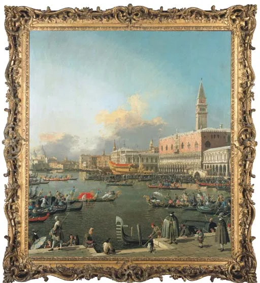 Il Bucintoro al Molo il giorno dell'Ascensione di Canaletto