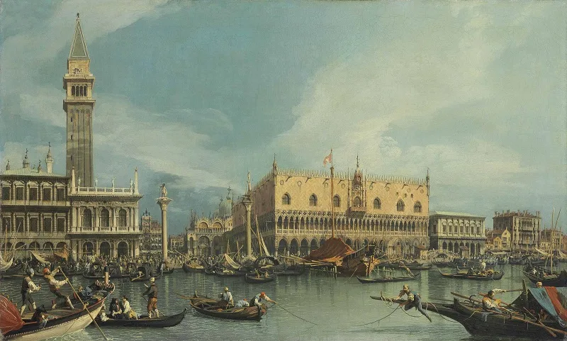 Il molo dal bacino di San Marco di Canaletto