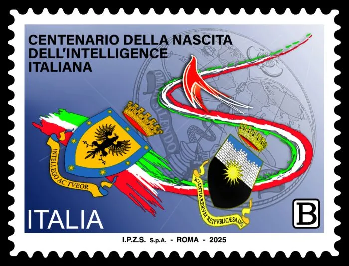 Il francobollo per l'intelligence italiana