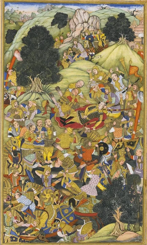 Burghul Nuyan Killed on the Battlefield di Basawan