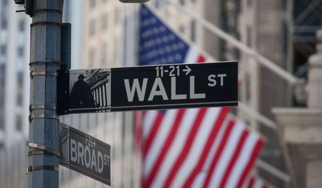 La facciata di Wall Street, sede della Borsa Usa