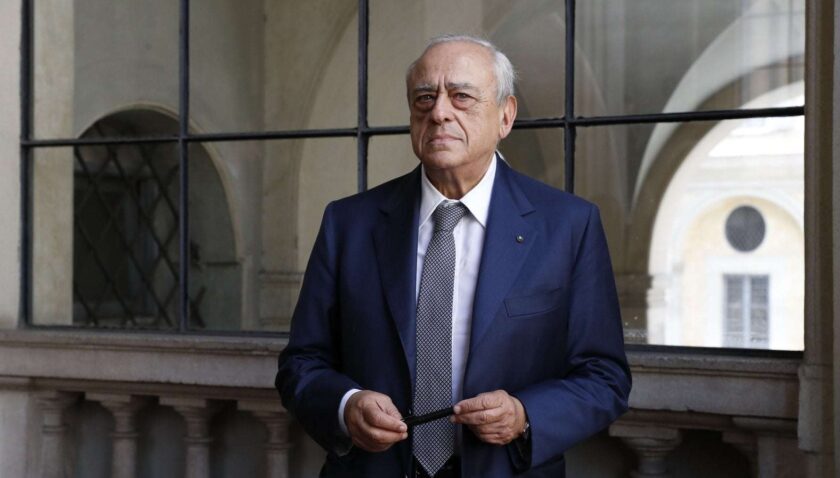 una foto che ritrae il miliardario Francesco Gaetano Caltagirone