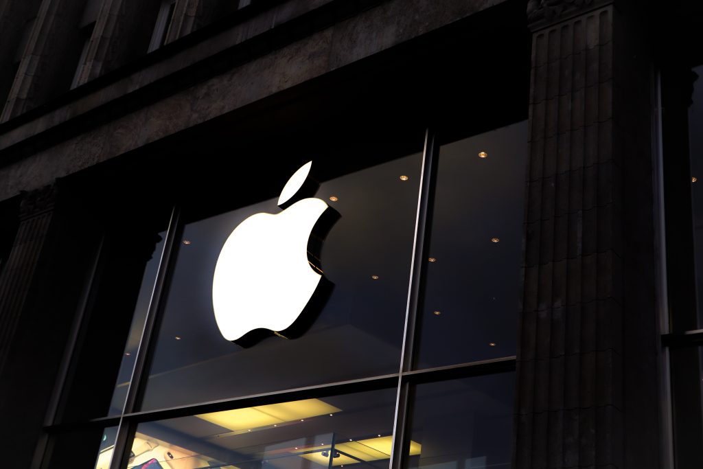 Il simbolo di Apple, una mela morsicata