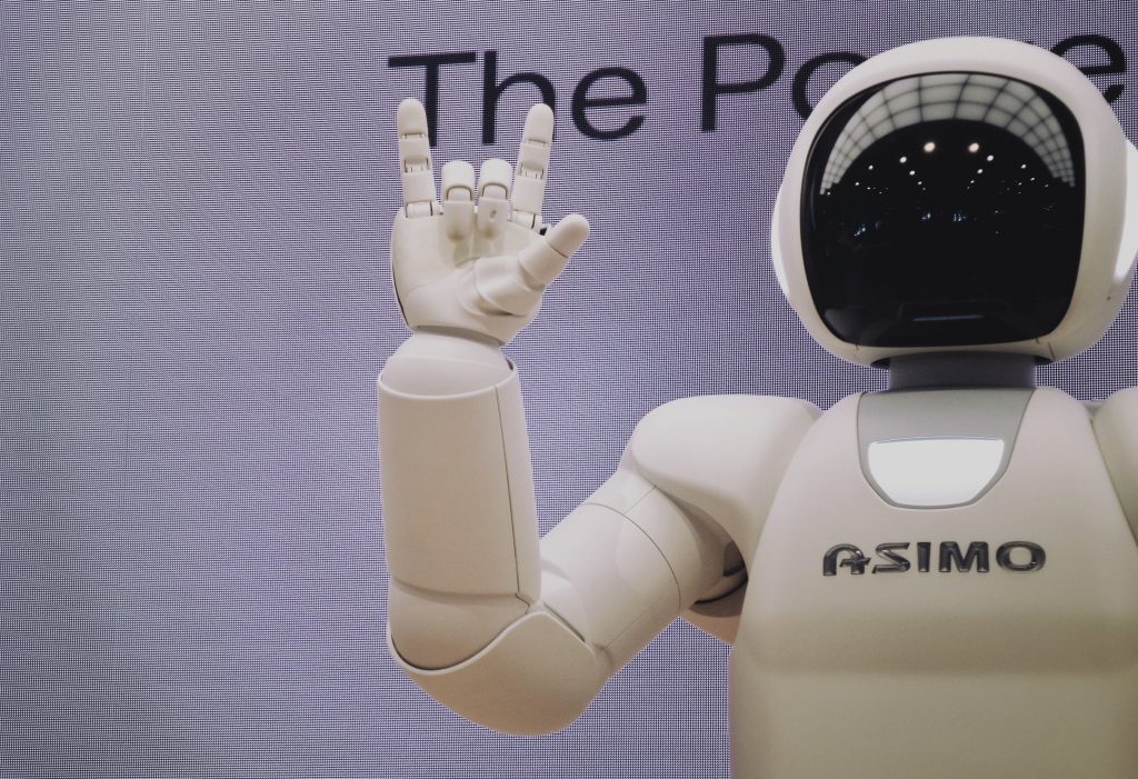 Un'immagine del robot umanoide Asimo, dell'azienda giapponese Honda