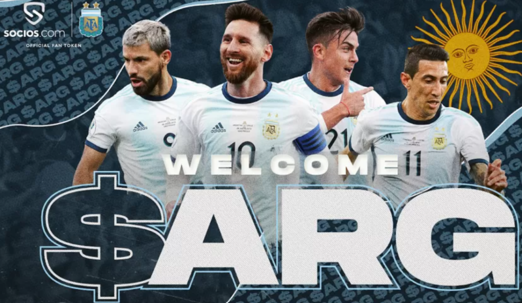 Il token della nazionale di calcio Argentina
