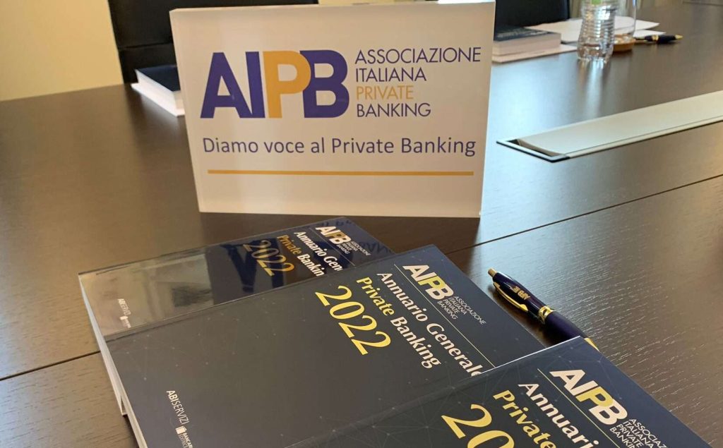 La copertina dell'annuario del Private banking di AIPB