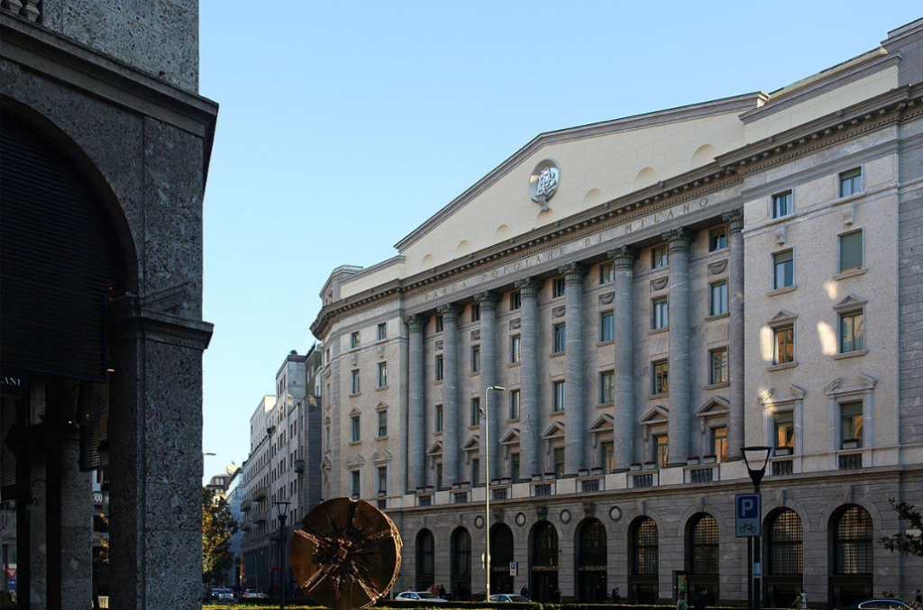 La sede del Banco BPM in Piazza Meda a Milano
