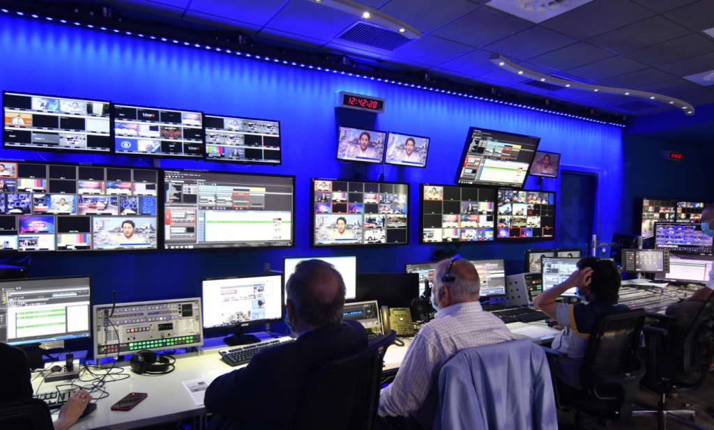 Gli studi di Mfe - Mediaset a Milano