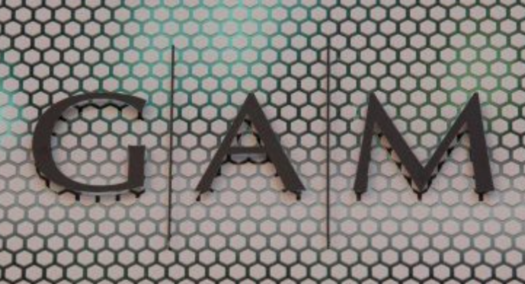 Il logo del gruppo dell'asset management GAM