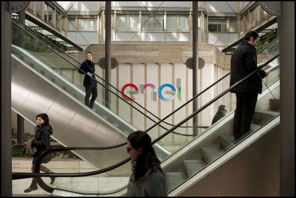 L'interno della sede di Roma di Enel
