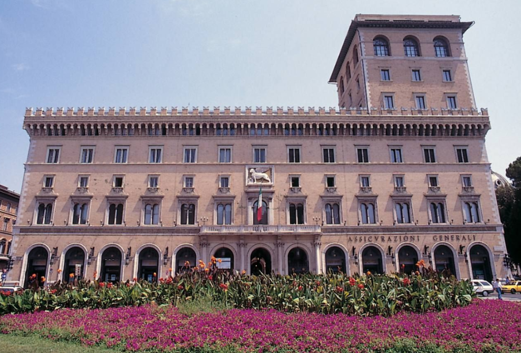 La sede romana delle Assicurazioni Generali