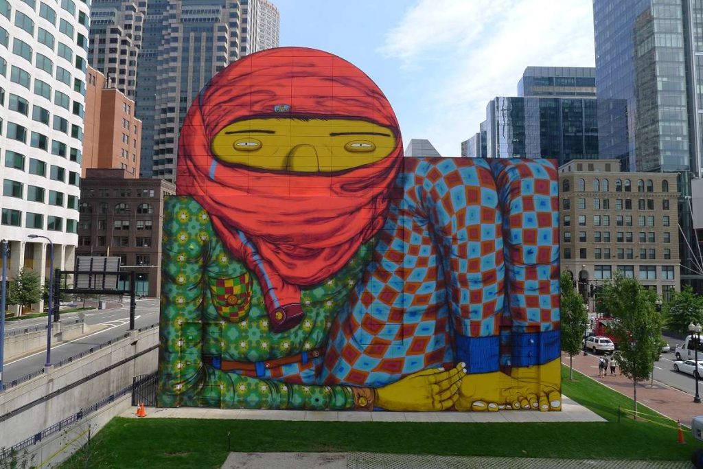 Il gigante di Os Gêmeos per l'ICA di Boston