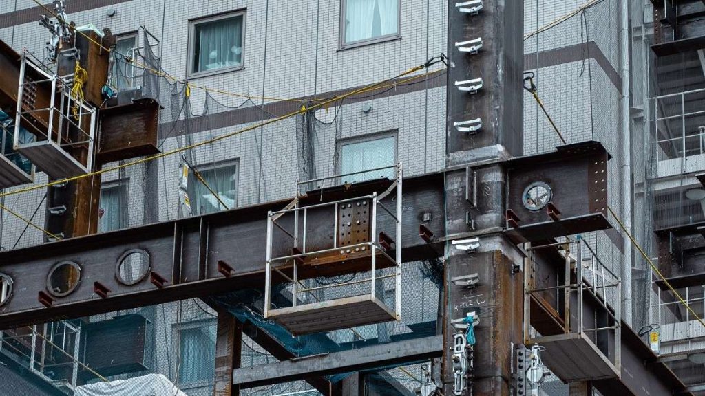 Un edificio in ristrutturazione