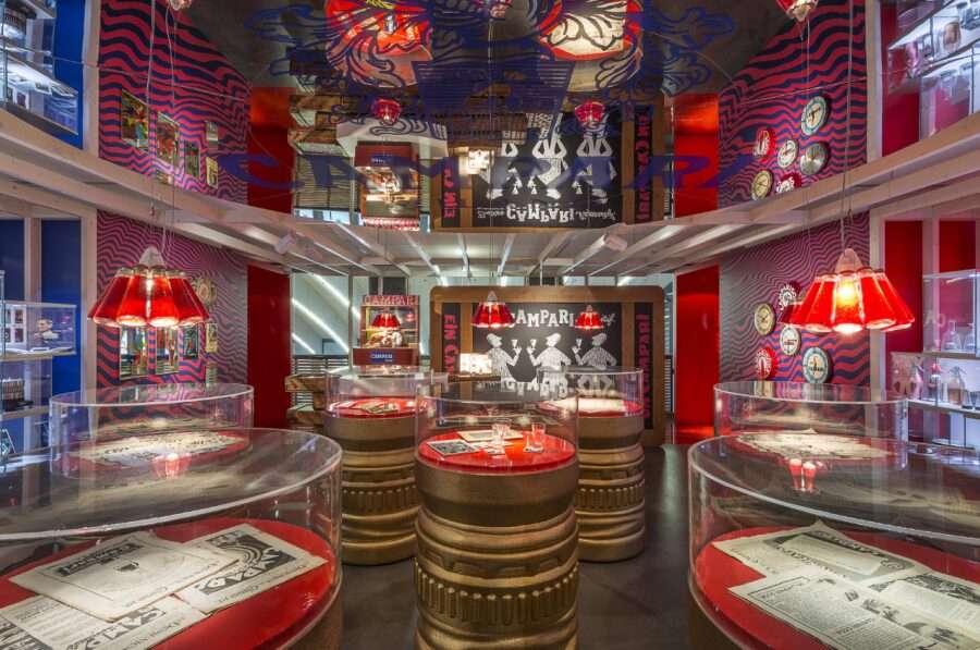 Una fotografia del museo storico di Campari