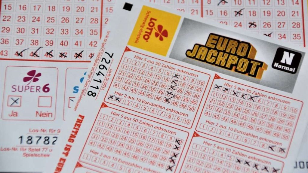 Un schedina dell'Eurojackpot
