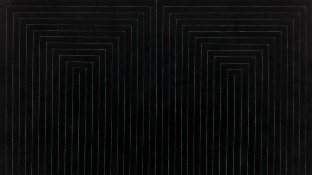 Uno dei Black Paintings di Frank Stella
