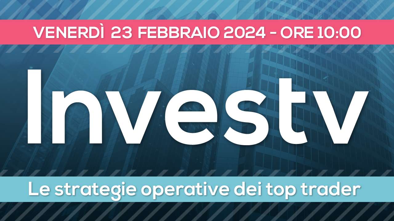 Il cartello di presentazione della puntata di Investv del 23 febbraio 2024