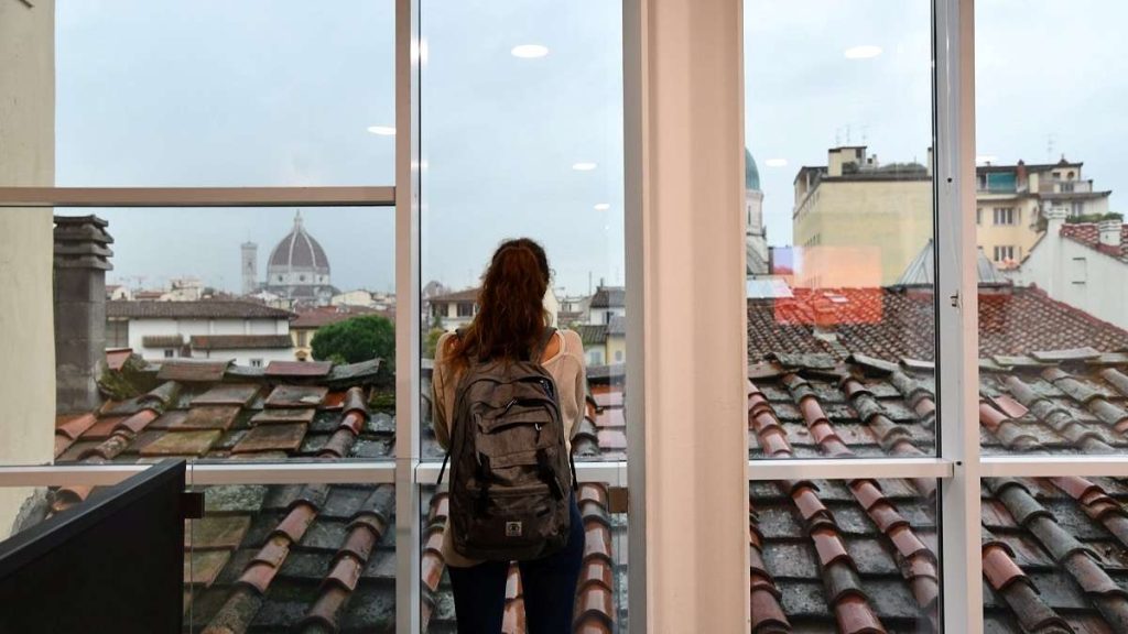 Una studentessa dell'Università di Firenze