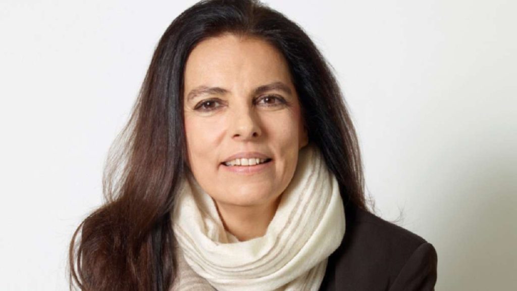Un primo piano di Françoise Bettencourt-Meyers