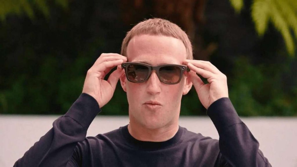 Mark Zuckerberg indossa i Ray-Ban Meta