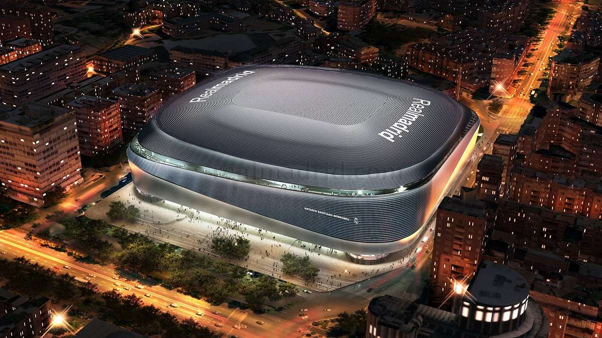 L'esterno del nuovo Santiago Bernabeu