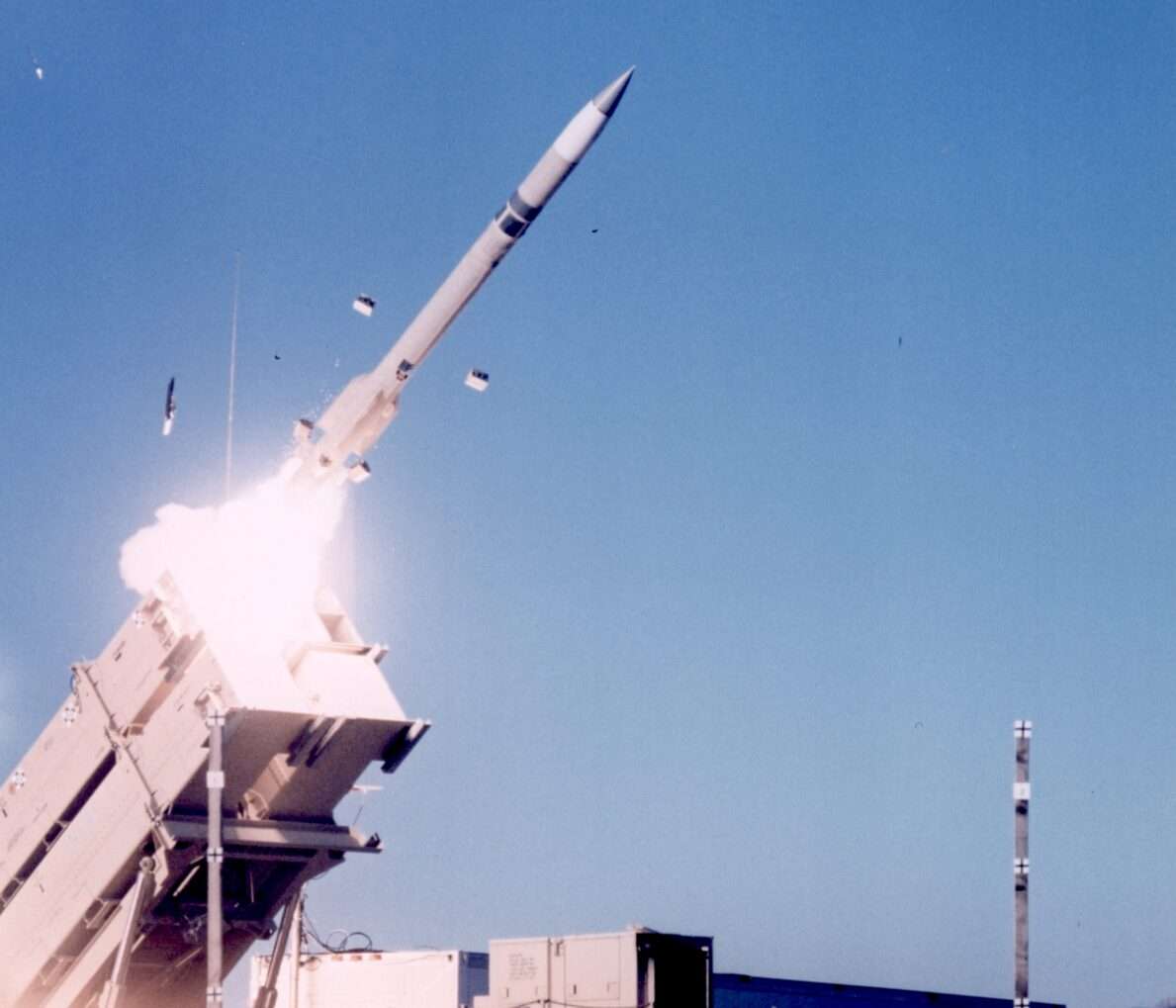 Nell'immagine il lancio di un missile dal sistema antimissile di Loockeed Martin