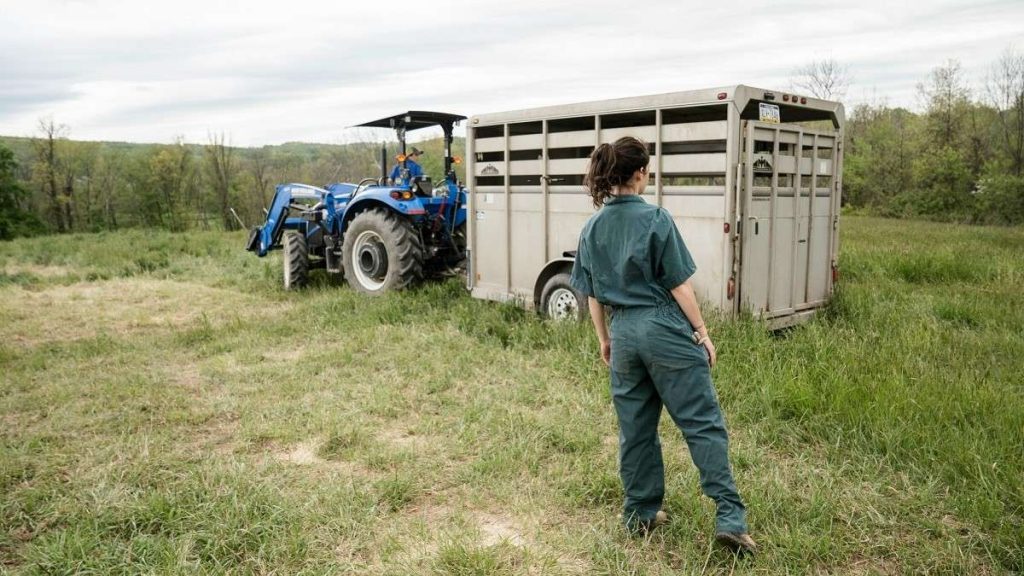 Una giovane imprenditrice agricola