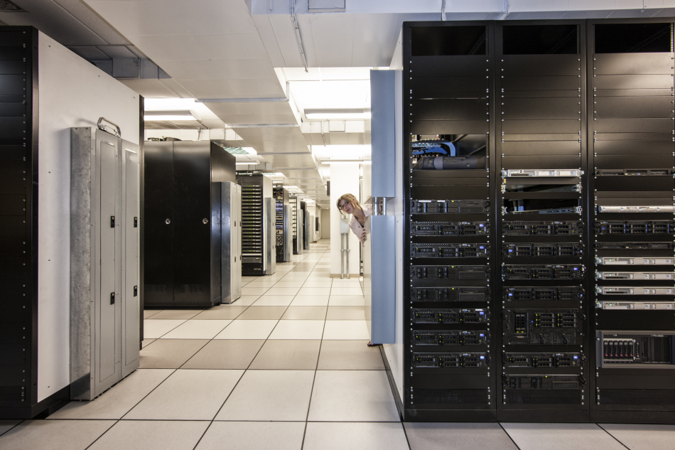 Nell'immagine l'interno di un data center