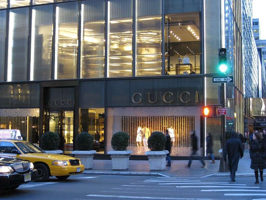 Il negozio di Gucci alla Trump Tower di New York