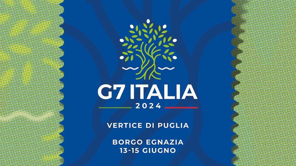 Il francobollo celebrativo della presidenza italiana del G7 per il 2024