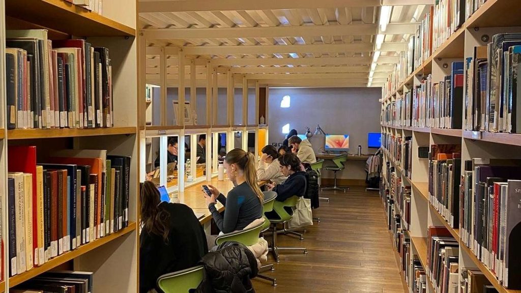 L'aula studio della John Cabot University