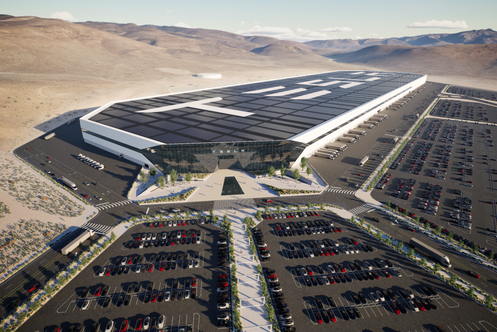 La gigafactory di Tesla in Nevada