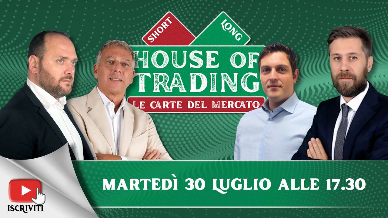 Il cartello di presentazione della puntata di House of Trading del 30 luglio 2024