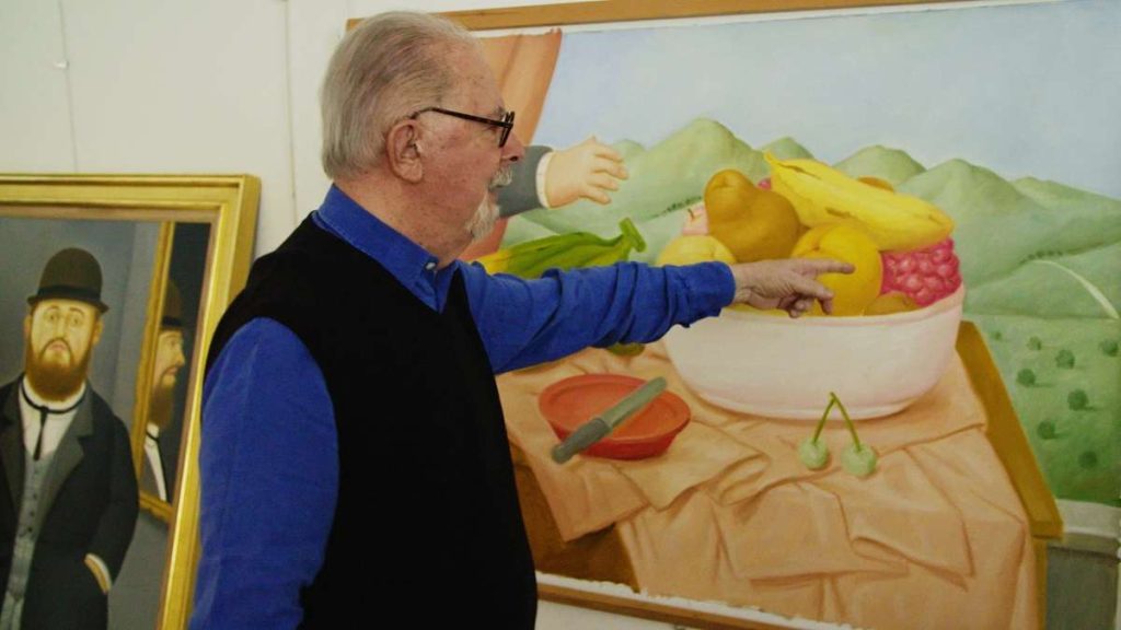 Fernando Botero nel suo studio