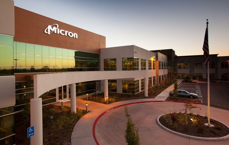 L'esterno della sede di Micron Technology in California