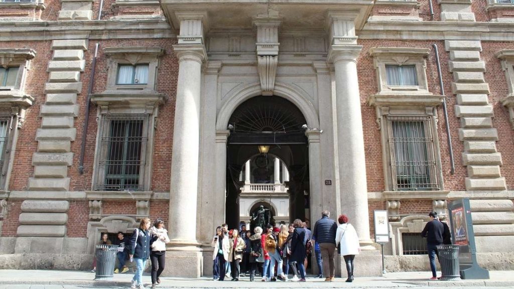 L'ingresso dell'Accademia di Brera