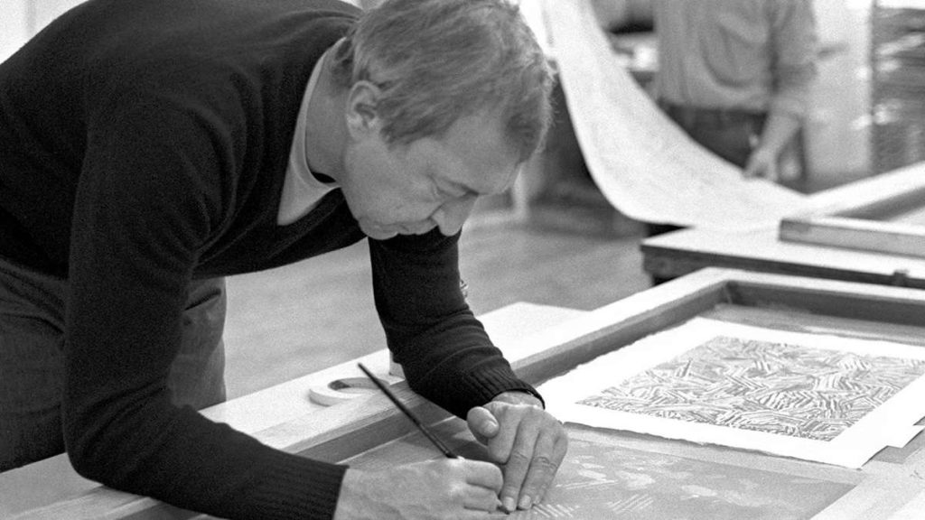Jasper Johns al lavoro