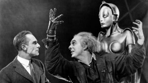 Una scena di Metropolis di Fritz Lang