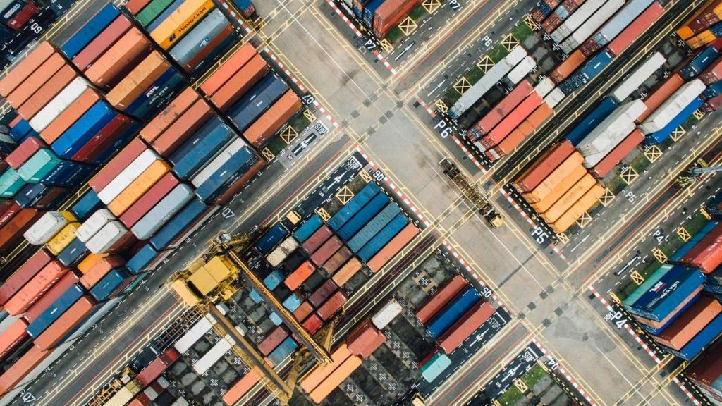 Container visti dall'alto