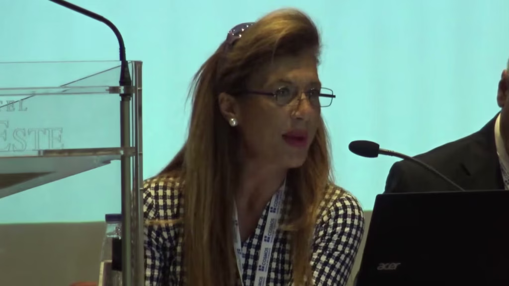 Bruna Szego ad un convegno